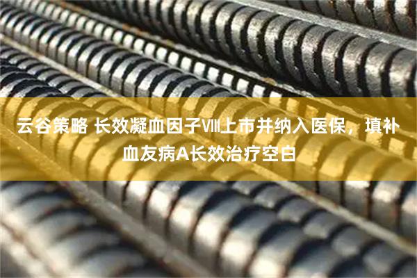 云谷策略 长效凝血因子Ⅷ上市并纳入医保，填补血友病A长效治疗空白